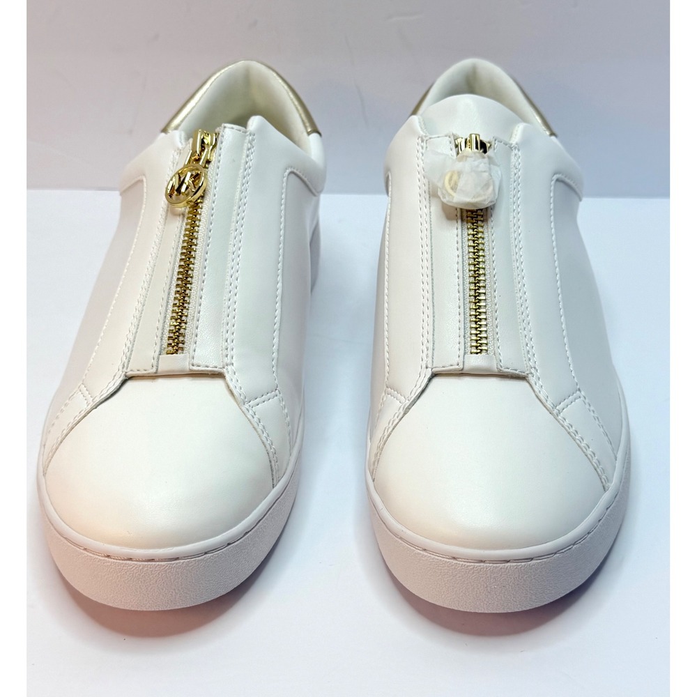 SOLD MICHAEL Michael Kors Women's Keaton Zip Slip-On Sneakers Pale Gold Size 10M